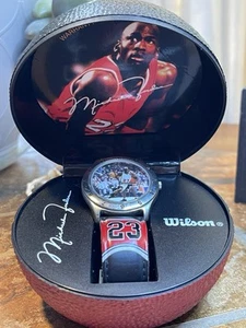 Michael Jordan 23 Gents Wrist Watch (Avon 1997) Original Basketball Case + Paper - Picture 1 of 10