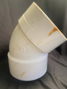 6" PVC DWV 45° Winkel - Bild 1 von 3