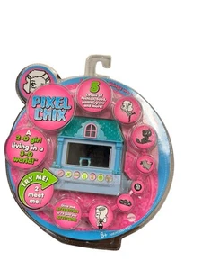 Pixel Chix Blue Mansion House Interactive Electronic Handheld Virtual Toy Game - Picture 1 of 3