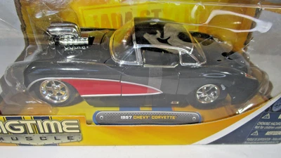 2008 Jada Bigtime Muscle '68 Chevy Corvette Black 1:24 Die Cast Car #91613 NRFB - Image 1 of 4