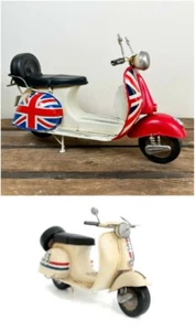 VINTAGE RETRO STIL METALL ROLLER MOTORRÄDER GESCHENK VERPACKT GESCHENK ORNAMENT DEKOR - Bild 1 von 1