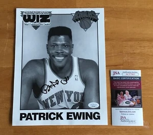 Patrick Ewing New York Knicks HOFer Signed Autograph 8.5x11 Photo JSA COA TOUGH - Picture 1 of 3