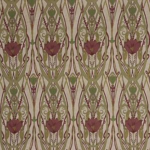 Jubilee Winter Double Width Fabric | Lilies | Art Nouveau | Curtains Upholstery - Picture 1 of 5