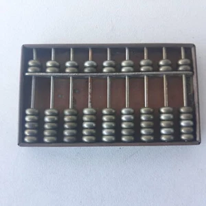Mini Metal Movable Abacus 8x4.5cm - Picture 1 of 6
