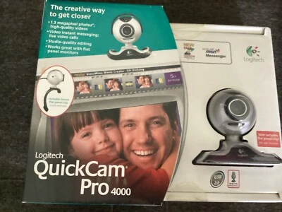Logitech 961239-0403 QuickCam Pro 4000 Digital Video Camera New Factory Sealed  - Image 1 of 4
