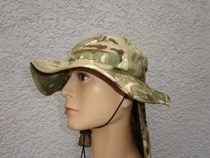 Brit. Boonie Hat Buschhut multi terrain pattern, MTP, Nackenschutz Gr. 58, TOP - Bild 1 von 5