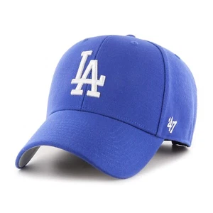 47 Brand Los Angeles Dodgers MLB MVP Hat! Structured Style Strap Cap Blue LAD - Picture 1 of 2