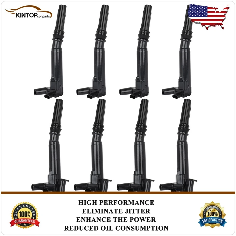 8 Left&Right Ignition Coils Pack For Ford E350 E450 Super Duty 2018-2019 6.2L V8 - Image 1 of 4