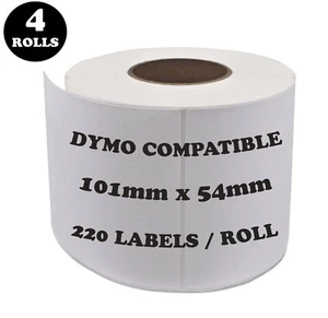 4 Rolls SD99014 Compatible Dymo Label 99014 Shipping Address Labels - Picture 1 of 2