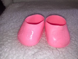 Vintage Cabbage Patch Kids/Totsy/Doll Shoes Pink Slip On Tennis Shoes - Picture 1 of 3