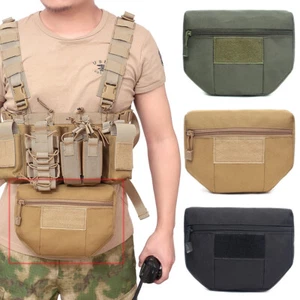 Bolsa táctica Molle plataforma de pecho caída bolsa chaleco armadura portador herramienta bolsa de almacenamiento - Imagen 1 de 22