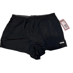 Hind Womens L Black Performance Shorts Liner Drawstring Hidden Pocket NWT 42604 - Picture 1 of 9