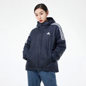 adidas Essentials Womens Down Insulated Jacket Navy Coat - Picture 1 of 5