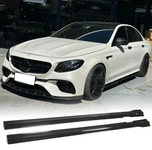 Fits Mercedes Benz W213 E43 E53 E63S  REAL CARBON Side Skirts Spoiler BODYKIT - Bild 1 von 13