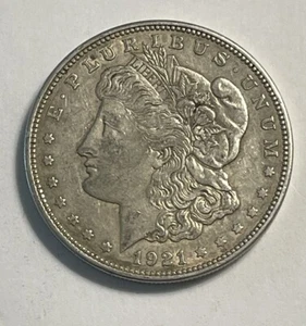 Estate Coin 1921-D Morgan Silver Dollar - Last Year Of Issue Nice Example (#2) - Picture 1 of 5