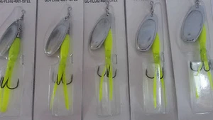5 x15g FLYING C SEÑUELOS Amarillo / Plata SPINNERS BLADE, GRAN VALOR! FLC02-4001-15YEL - Imagen 1 de 2