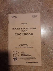 Texas Pecanfest 1988 Cookbook KAND Radio Corsicana Tx - Foto 1 di 4
