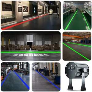 Proyector de línea de seguridad láser virtual industrial para foco de advertencia de piso de pasillo - Imagen 1 de 21