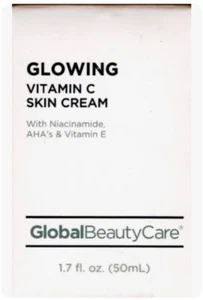 Global Glowing Vitamina C - Crema para la piel con niacinamida, AHA y vitamina E 1,7fl oz - Imagen 1 de 2