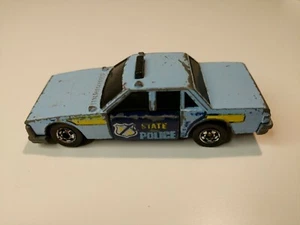 HOT WHEELS STATE POLICE CHIEF CAR CRACK-UPS VINTAGE 1983 HONG KONG LIGHT BLUE - Picture 1 of 6