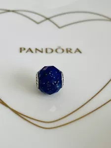 💙PANDORA Essence * PEACE * 💝 Lapis Lazuli Charm RARE Wonderful Gift 🎁 - Picture 1 of 8
