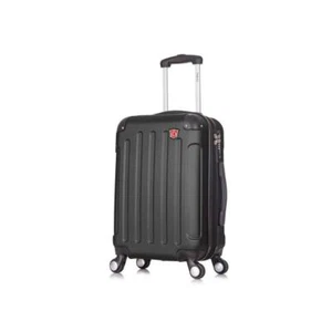 DUKAP 14.5" x 19.5" Hardside Spinner Carry-on Ergonomic in Black w/ USB Port - Picture 1 of 5
