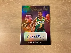 Aros Panini 2023-24 baloncesto Dale Ellis aros tinta automática #HJ-ELS Supersonics - Imagen 1 de 2