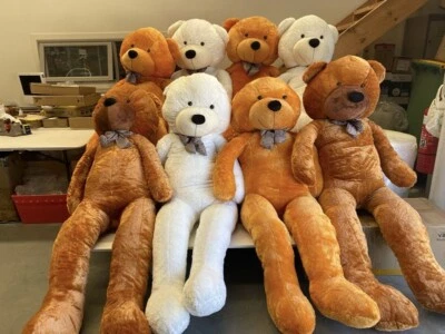 200cm Giant 2M Huge Teddy Bear Cute Lovely Bow Tie Stuffed Soft Plush Animal Toy - image 1 of 4