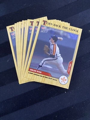 2020 TOPPS NOW NOLAN RYAN 10 CARD LOT-Turn Back The Clock - #28 - Print Run: 650 - Image 1 of 3