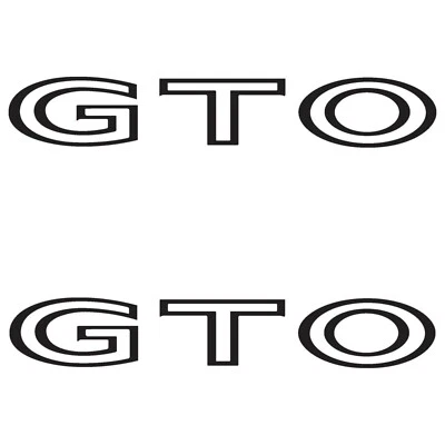 Juego de calcomanías negras para carrocería/guardabarros Pontiac GTO 1970-1973 3M respaldo hecho en EE. UU. Foto 1 de 4