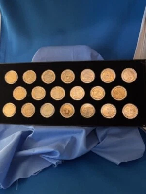 1999 & 2000 Philadelphia & Denver 20 Gold Plated Coin Set - Image 1 of 4