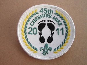 45th Cheshire Hike 2011 Cloth Patch Badge Boy Scouts Scouting L5K G - Picture 1 of 2