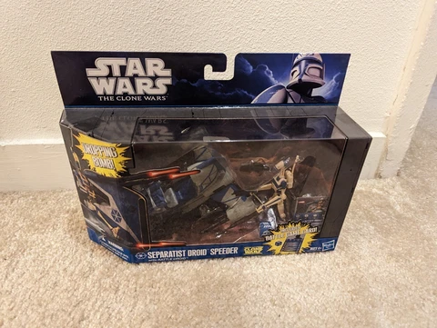 STAR WARS THE CLONE WARS SEPARATIST DROID SPEEDER + BATTLE DROID HASBRO (2010) Cover