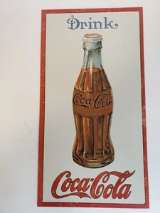 Rectangle Metal Coke Cola Sign  - Picture 1 of 9