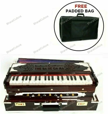 Armonio plegable portátil profesional Indian Cultura 9 tapones con bolsa acolchada Foto 1 de 4