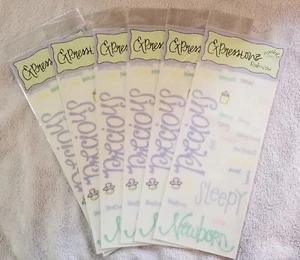 Paquete de 6 Junkitz Expressions Baby Rub Ons - Imagen 1 de 5