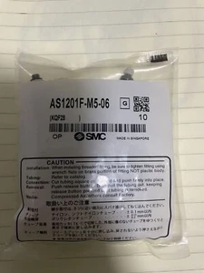 10PCS New SMC AS1201F-M5-06 Speed Control Joint Free Shipping AS1201FM506 - Picture 1 of 2