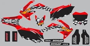 Woody Graphic kit for Honda CRF250 CRF 250 2010-2013 decal Checkered Flag - Foto 1 di 3