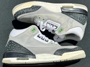 Nike Air Jordan 3 Retro Chlorophyll Basketball 398614-006 Size 7y = 8.5 Women - Picture 1 of 5
