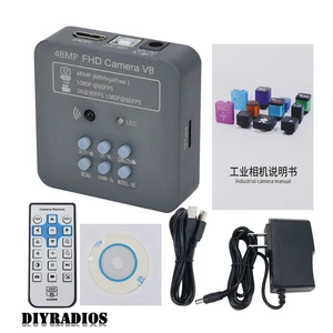 Micro Caméra Vidéo 48MP FHD Caméra V8 2K 1080P Monture C pour Téléphone PCB Réparation # - Photo 1/9