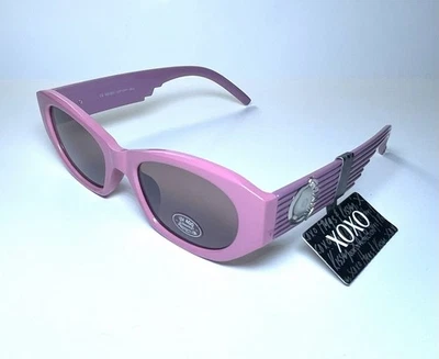 NUEVO XOXO Gafas de sol de diseñador rosa y plateado 56366 + Estuche Foto 1 de 4
