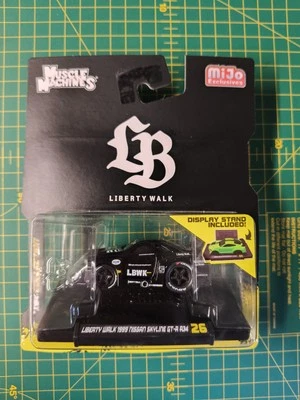 Maisto Muscle Machines 1999 Nissan Skyline GT-R R34 Liberty Walk Black #26 - Image 1 of 2