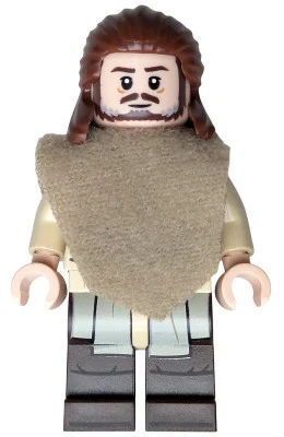 LEGO® Minifigura Star Wars sw1334b Qui-Gon Jinn - Piernas Marrón Oscuro, Poncho Foto 1 de 1