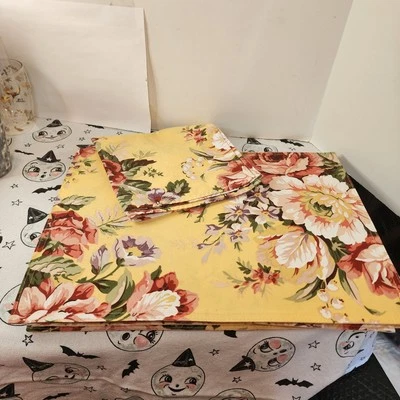 Ralph Lauren Sofie Brooke Placemats Lot of 8 & Napkin Yellow Floral Cottagecore - Image 1 of 4