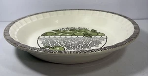 Vintage Apfelkuchenplatte Backform Rezept ohne Bodenstempel wie Royal China Jeanette - Bild 1 von 3