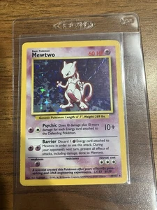 1999 Pokémon TCG Mewtwo Base Set 10/102 Holo Unlimited Holo Rare - Bild 1 von 2