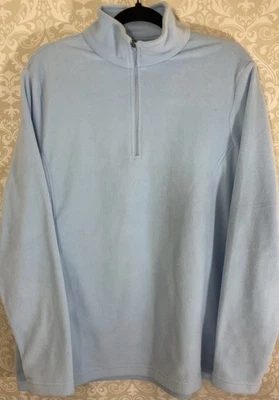 Sudadera para mujer LANDS’ END XL/18 azul suave pulóver larga Slvs 1/4 cremallera  Foto 1 de 4