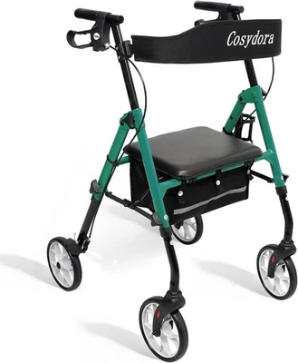 Walkers for Seniors with Seat, Foldable Rollator Walker, Reinforced Aluminum Fra - Image 1 of 4