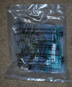 BOTCON 2013 SOUVINER SET #1 MIRAGE AND THUNDERCRACKER (2~PACK) BRAND NEW - Picture 1 of 3