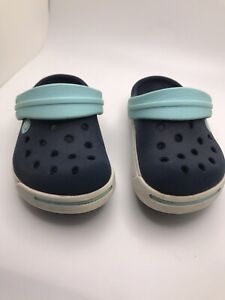 crocs toddler 4/5 Blue Slides Shoes
